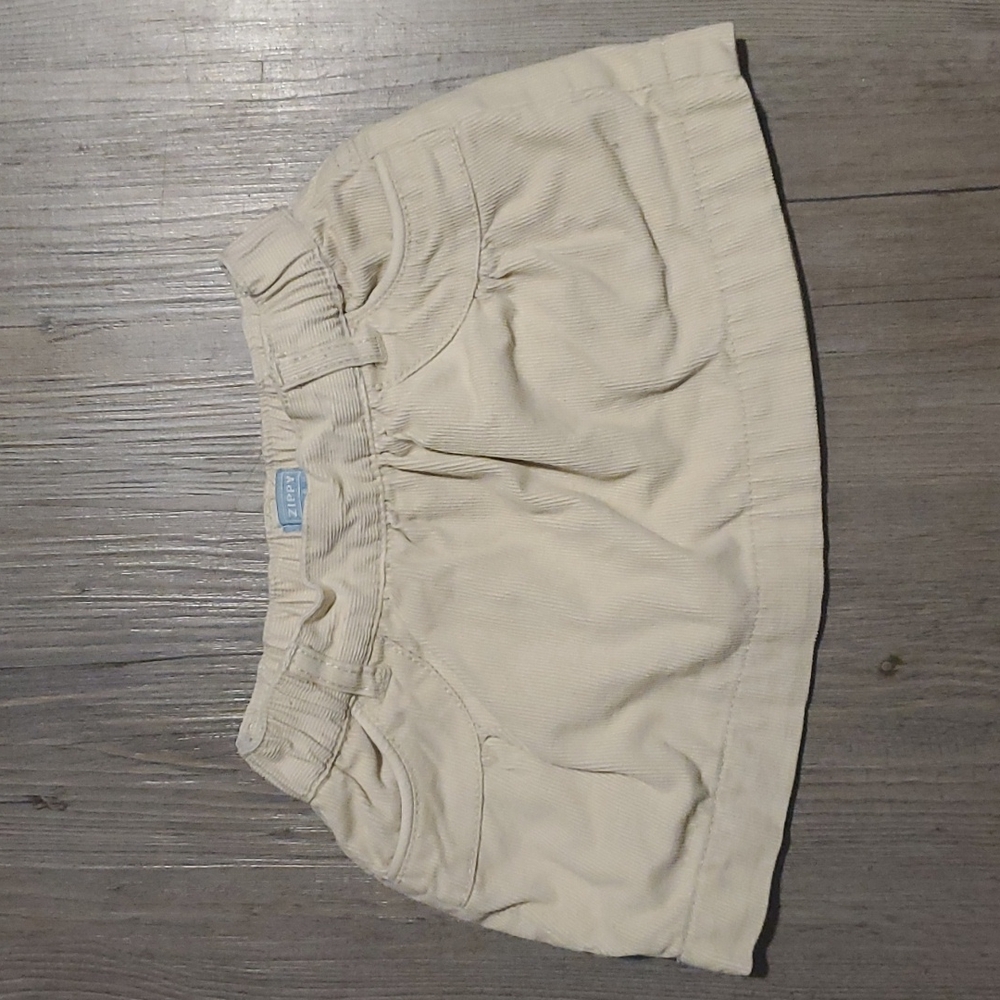 Zippy Baby | Infant Corduroy Skirt | 9/12 | Cream